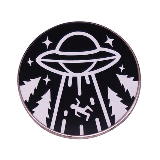 Broche Insignia Ovni Nave Alienígena Rayo Cósmico