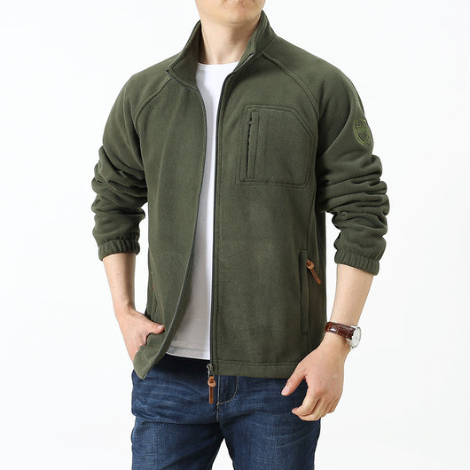 Chaqueta de Forro Polar con Cuello Alto para Hombre - Image 3