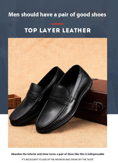 Zapatos de Cuero para Hombre Otoño Suela Blanda y Cómoda - Image 8