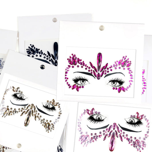 Pegatinas Faciales de Diamante Acrílico Estilo Europeo y Americano - Image 13