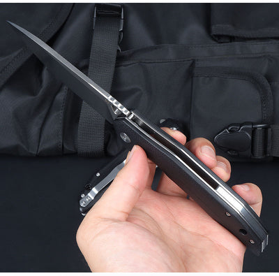 Cuchillo Plegable Táctico D2 Portátil para Autodefensa - Image 11