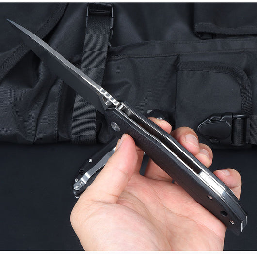 Cuchillo Plegable Táctico D2 Portátil para Autodefensa - Image 11