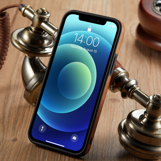 Funda para Celular con Patrón de Cuero y Costuras Decorativas - Image 7