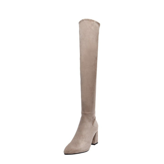 Botas de Invierno Hasta la Rodilla con Forro Polar y Elástico - Image 12