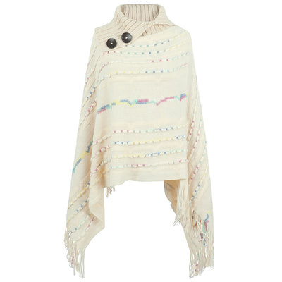 Capa Tejida con Cuello Solapa para Mujer - Image 7