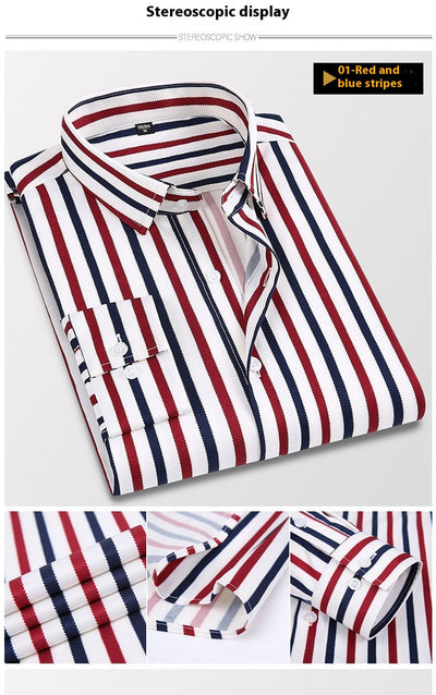 Camisa Casual Slim Fit de Manga Larga para Hombre - Image 19