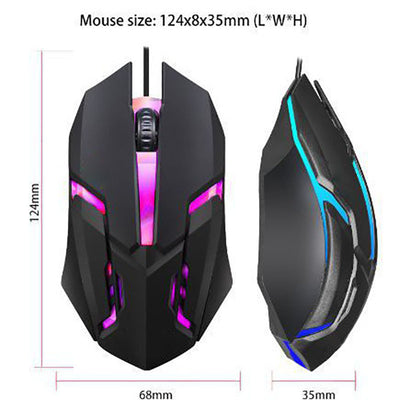 Ratón Gaming USB con Luz LED Respirable Multicolor para E-sports - Image 4