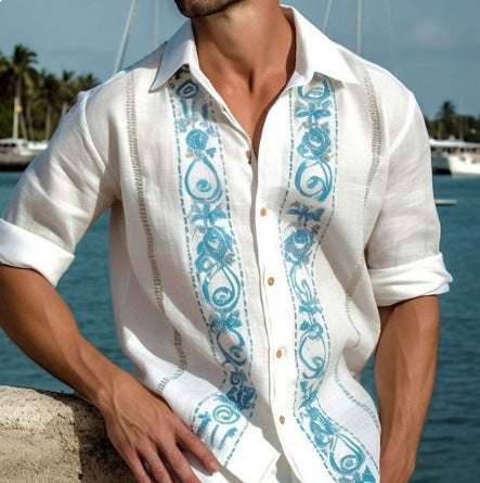 Camisa Casual de Playa para Hombre con Estampado Fashion - Image 27