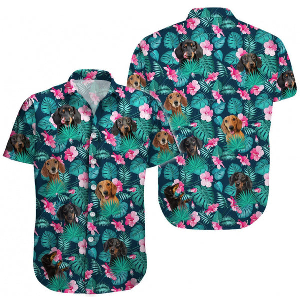 Camisa Suelta Estilo Vacaciones con Estampa Digital 3D