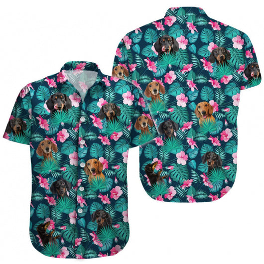 Camisa Suelta Estilo Vacaciones con Estampa Digital 3D