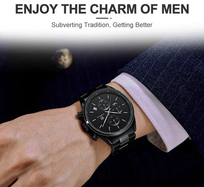 Reloj de Cuarzo Multifuncional Impermeable para Hombre - Estilo Ejecutivo - Image 10