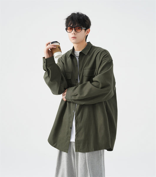 Camisa Jacket Casual Oversize para Hombre - Talla Grande - Image 33