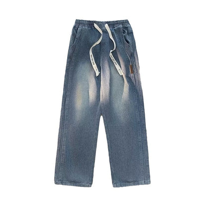 Pantalones Vaqueros Rectos Anchos para Hombre - Comodidad y Estilo Casual - Image 4