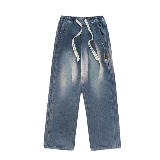 Pantalones Vaqueros Rectos Anchos para Hombre - Comodidad y Estilo Casual - Image 4