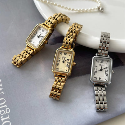 Reloj de Pulsera Mujer Acero Retro Esfera Pequeña Cuarzo Minimalista - Image 13