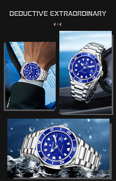 Reloj de Cuadrante Grande para Hombre - Estilo Empresarial con Movimiento de Cuarzo - Image 19