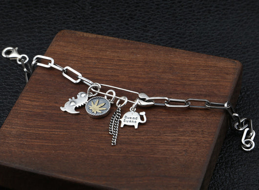 Adornos de Mano en Plata Pura - Estilo Hipster Creativo - Image 2