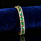 Pulsera de Circonita Verde Brillante Unisex - Joyería con Diamantes Completos
