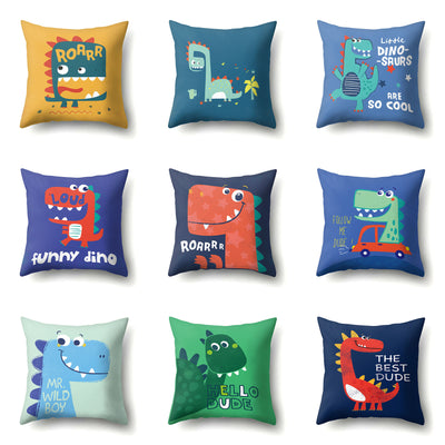 Funda de Almohada Dinosaurio Estampado Simple Poliéster