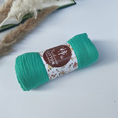 Pañuelo de Algodón y Lino Arrugado Monocromático - Image 50