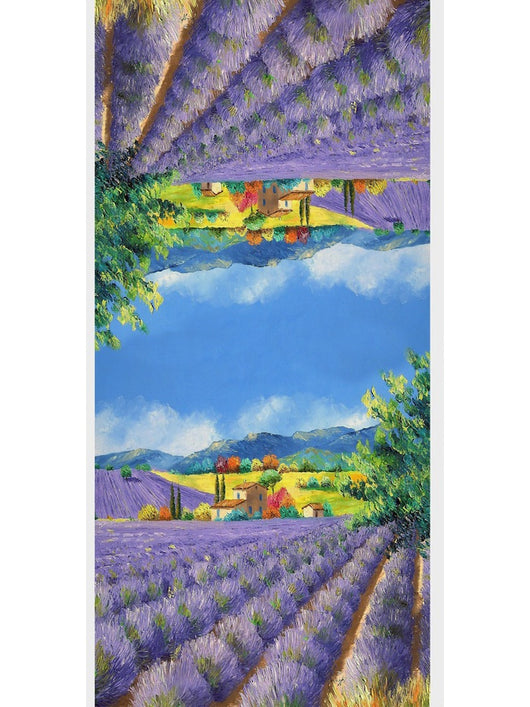 Pañoleta de Cachemira con Estampado Digital Inspirado en Pintura al Óleo - Image 33