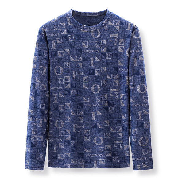 Camiseta Estampada Manga Larga para Hombre