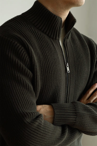 Chaqueta Pesada Doble Cierre Resistente al Pilling para Hombre - Image 8