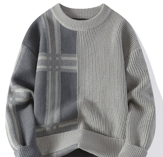 Suéter Casual de Cuello Redondo Tejido para Hombre - Image 13