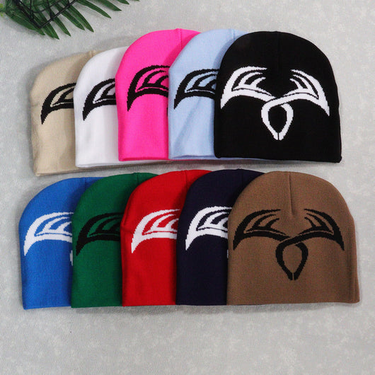 Gorro de Lana con Astas Tejido - Diseño Navideño Trendy