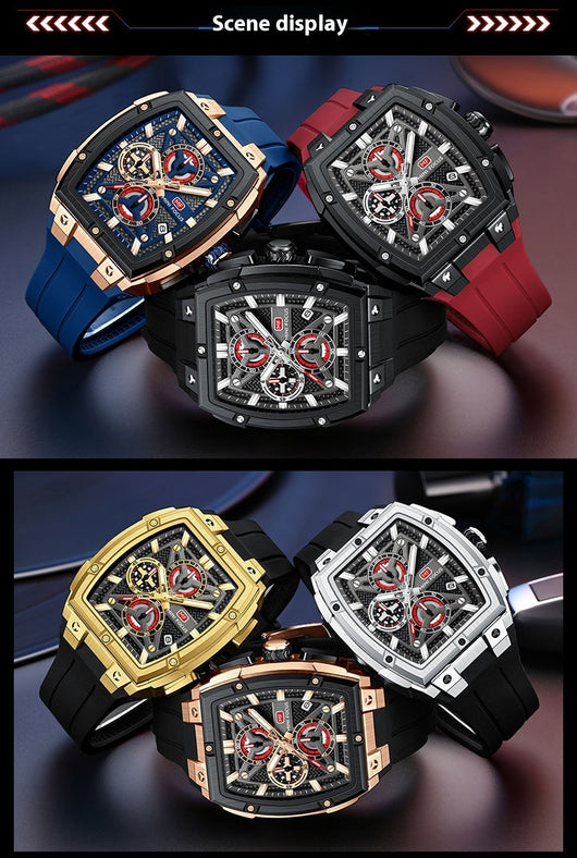 Reloj Hombre Arc Espejo Multicapa Hueco - Image 21