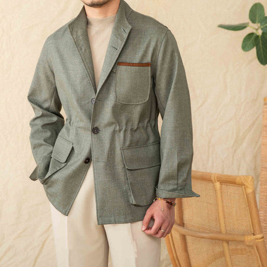 Blazer Retro Slim Sin Planchado - Elegancia Vintage Sin Esfuerzo