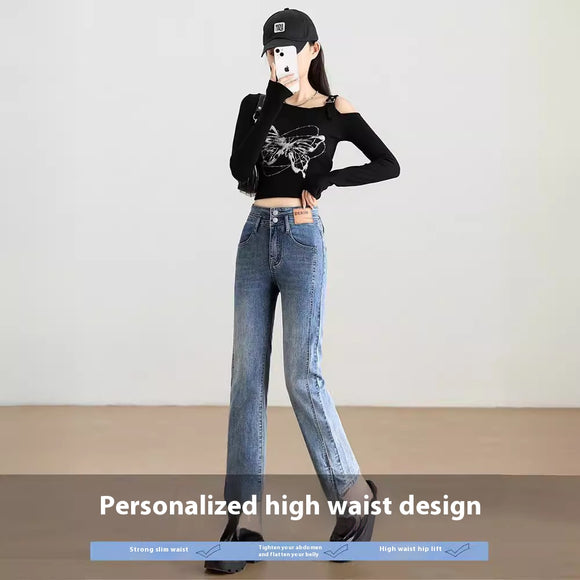Calça Cigarette de Cintura Alta Redutora com Design Elegante e Moderno