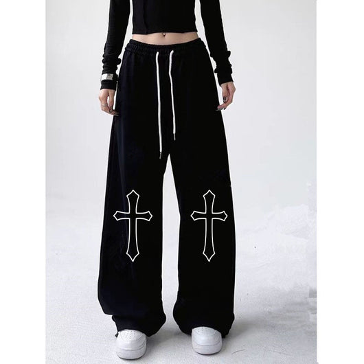 Pantalón Deportivo Cintura Alta con Cordón Estilo Hot Girl Hiphop - Image 23