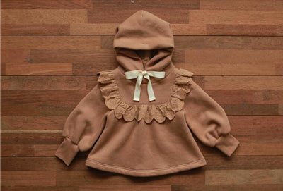 Sudadera con Capucha de Terciopelo y Encaje para Niñas Talla Plus - Image 41