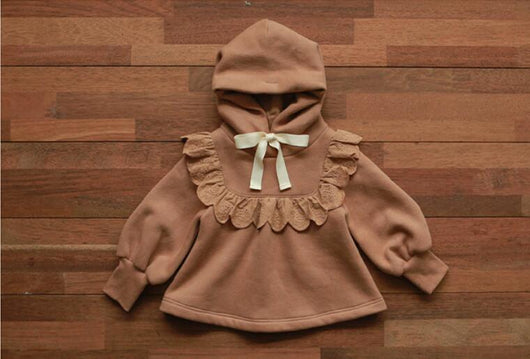 Sudadera con Capucha de Terciopelo y Encaje para Niñas Talla Plus - Image 41