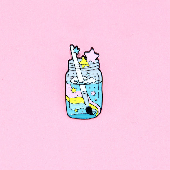 Insignia Botella de Tinta Kawaii en Aleación - Diseño Creativo