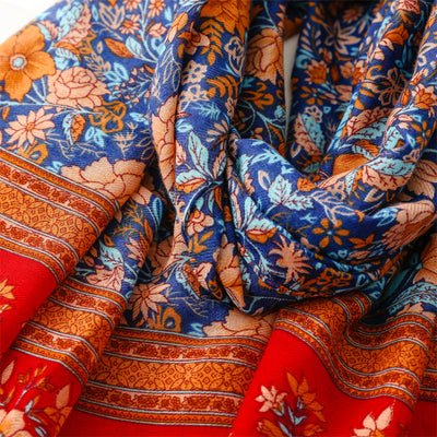 Chal Clásico Rojo y Azul de Diseño Nacional - Image 8