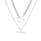 Necklace Double OT Chain Necklace Pendant Necklace E