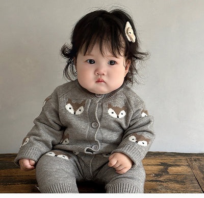 Mameluco Tejido para Bebé con Diseño de Animales en Lana - Image 8