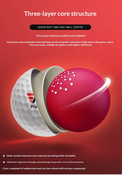 Pelota de Golf Tricapa Profesional de Competencia - Image 11