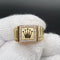 Anillo Retro de Aleación con Incrustaciones de Diamantes de Imitación