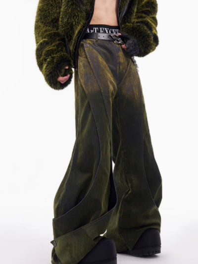 Jeans Deconstruidos con Efecto Degradado y Textura Esponjosa para Hombre - Otoño Invierno - Image 4