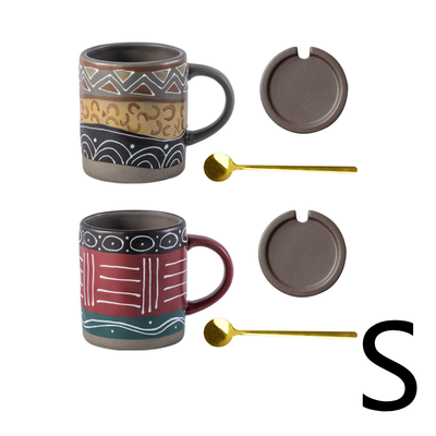 Taza de Café Artesanal Retro con Tapa - Image 20