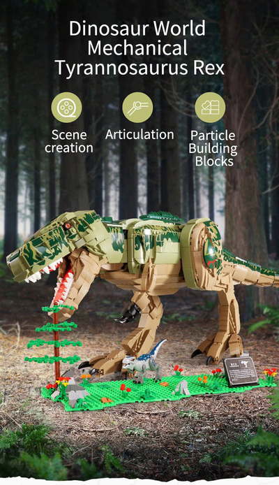 Bloques de Construcción Dinosaurios Jurásico - Puzzle Educativo Infantil - Image 8