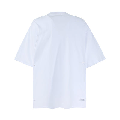 Camiseta Punk Desgastada de Manga Corta para Hombre - Image 17