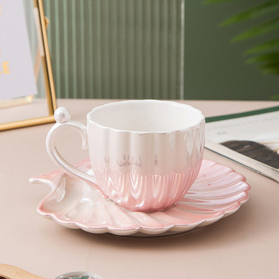 Taza de Café Japonesa Pearl Shell - Diseño Elegante Franc - Image 6