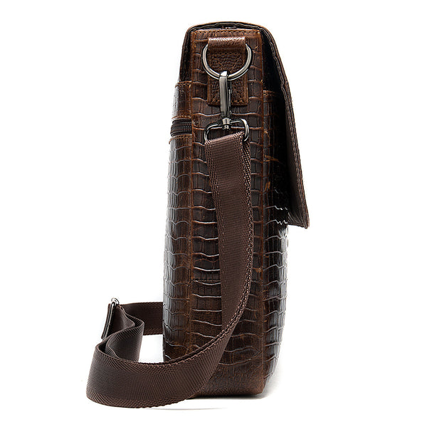 Bolsa Mensajero Ejecutiva de Cuero Premium para Hombre con Diseño Moderno
