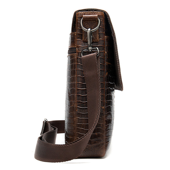 Bolsa Mensajero Ejecutiva de Cuero Premium para Hombre con Diseño Moderno