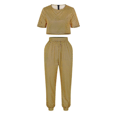 Conjunto de Blusa Casual Estampada para Mujer con Manga Corta - Image 10