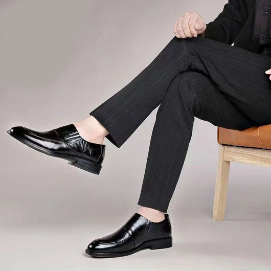 Zapatos de Cuero Suave para Novio - Mocasines Elegantes Punta Fina Suela Flexible - Image 3